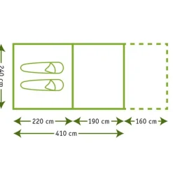 Karsten Opera 2400 tunneltent beige