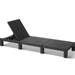 Keter Daytona Sunlounger ligbed graphite inclusief  kussen
