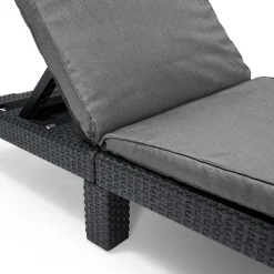 Keter Daytona Sunlounger ligbed graphite inclusief kussen