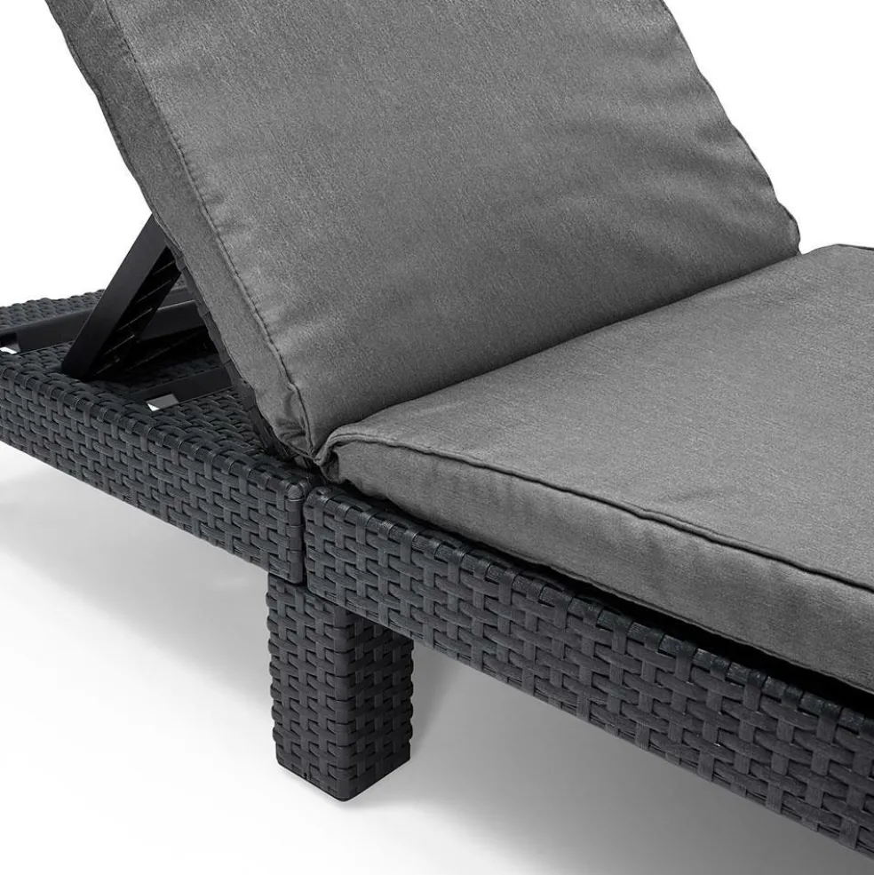 Keter Daytona Sunlounger ligbed graphite inclusief kussen
