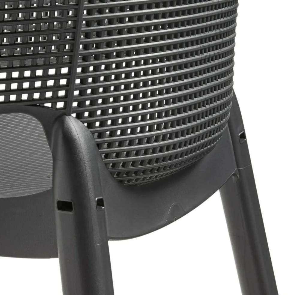 Keter Elisa stapelbare tuinstoel graphite