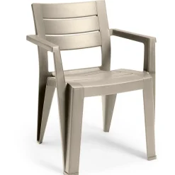 Keter Julie stapelbare tuinstoel cappuccino