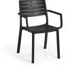 Keter Metaline stapelbare tuinstoel zwart