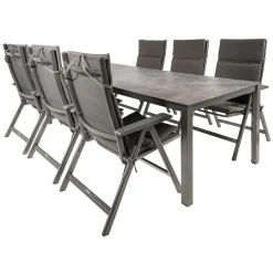 Kettler HPL 220 Basic Plus 6 verstelbaar tuinset antraciet