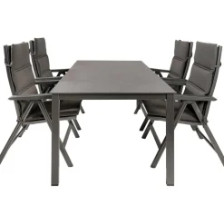 Kettler HPL 180 Basic Plus 4 verstelbaar tuinset jura  antraciet
