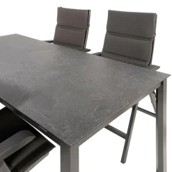 Kettler HPL 180 Basic Plus 4 verstelbaar tuinset jura  antraciet