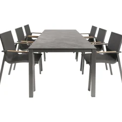 Kettler HPL 220 Diamond 6 dining tuinset antraciet