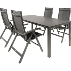 Kettler HPL 180 Easy 4 verstelbaar tuinset jura antraciet