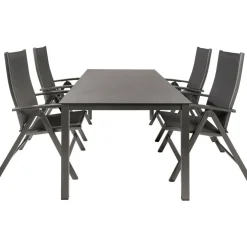 Kettler HPL 180 Easy 4 verstelbaar tuinset jura antraciet