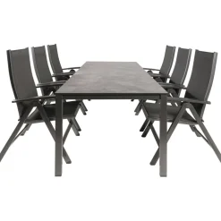 Kettler HPL 220 Easy 6 verstelbaar tuinset antraciet