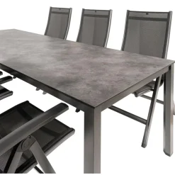 Kettler HPL 220 Easy 6 verstelbaar tuinset antraciet