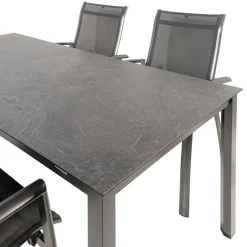 Kettler HPL 180 Legato 4 dining tuinset jura antraciet