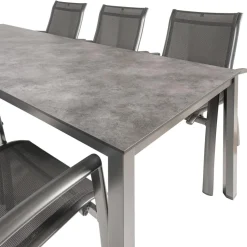 Kettler HPL 220 Legato 6 dining tuinset antraciet