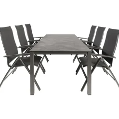 Kettler HPL 220 Legato 6 verstelbaar tuinset antraciet