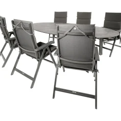 Kettler HPL Edge 240 Basic Plus 6 verstelbaar tuinset  antraciet