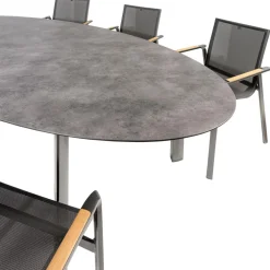 Kettler HPL Edge 240 Diamond 6 dining tuinset antraciet