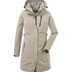 Killtec KOW 165 parka outdoor jack dames light taupe