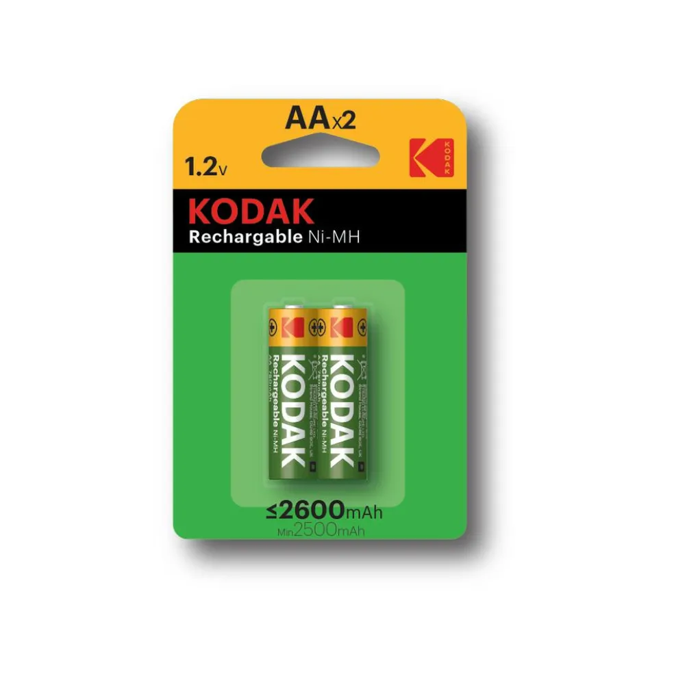 Kodak Rechargeable NiMH AA oplaadbare batterij 2-pack