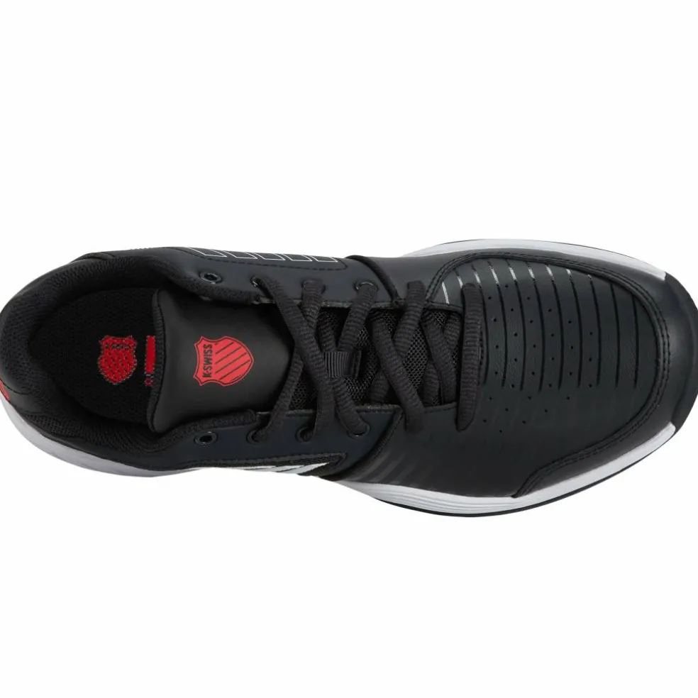 K-Swiss Court Express HB tennisschoenen heren stretch limo white high risk red