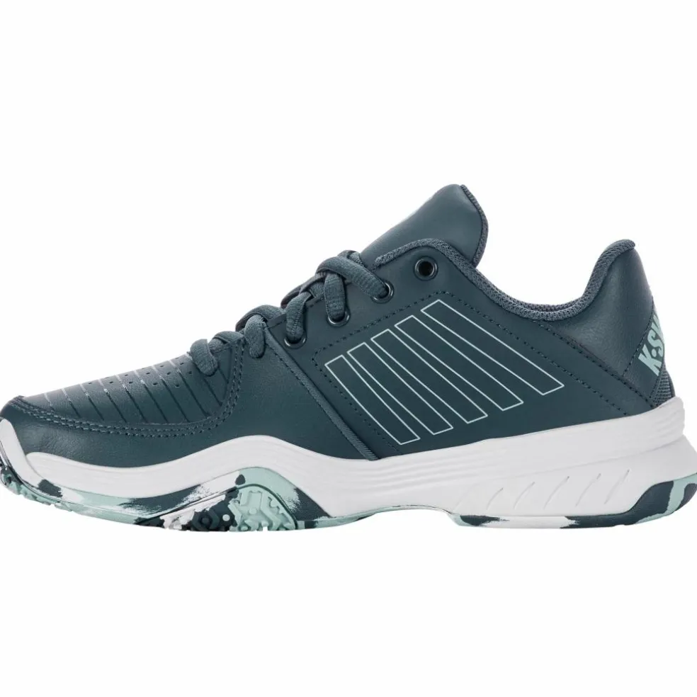 K-Swiss Court Express Omni tennisschoenen junior indian teal white aqua splash