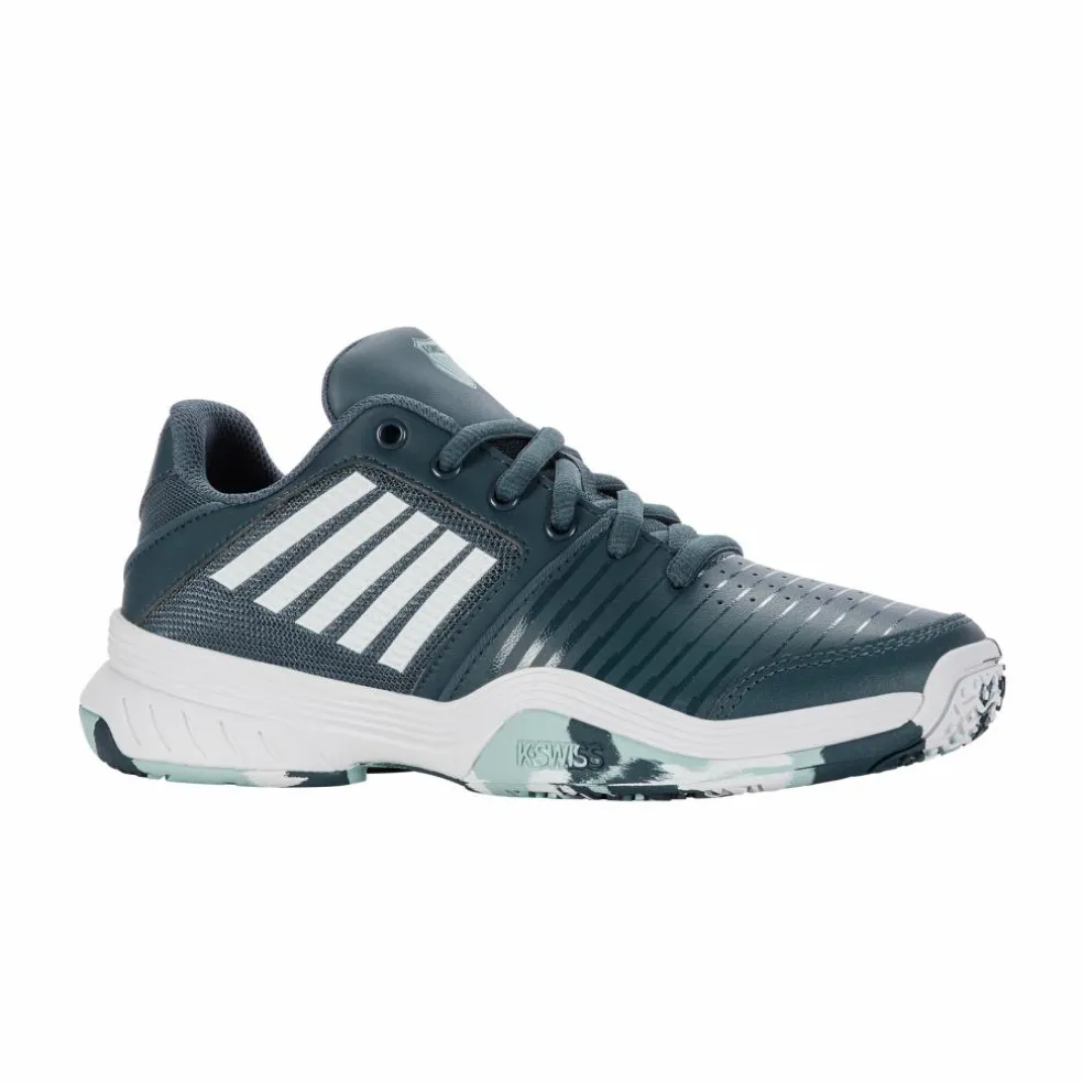 K-Swiss Court Express Omni tennisschoenen junior indian teal white aqua splash