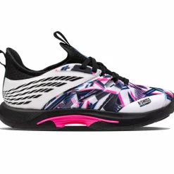 K-Swiss Speedtrac padelschoenen heren white black neon pink