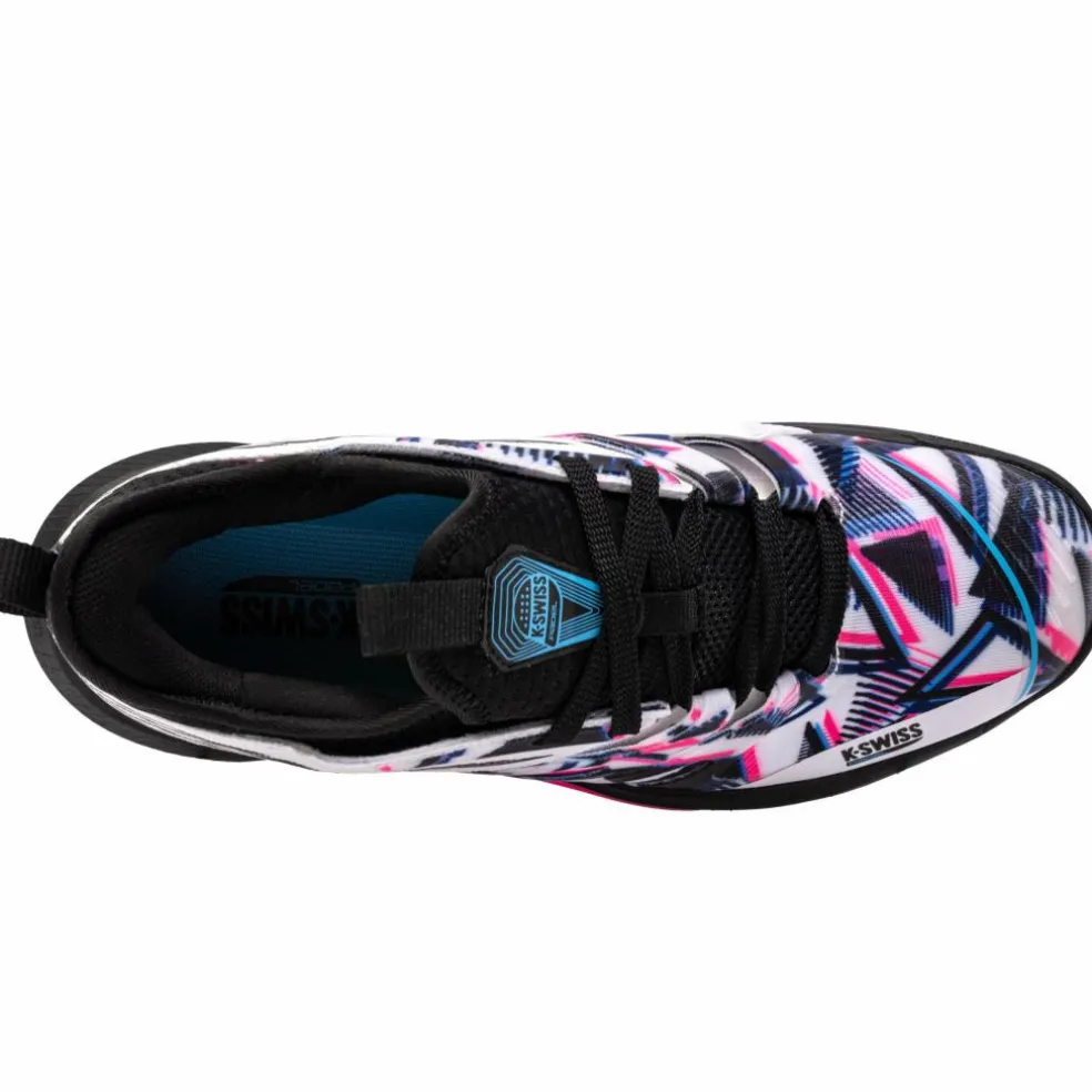 K-Swiss Speedtrac padelschoenen heren white black neon pink