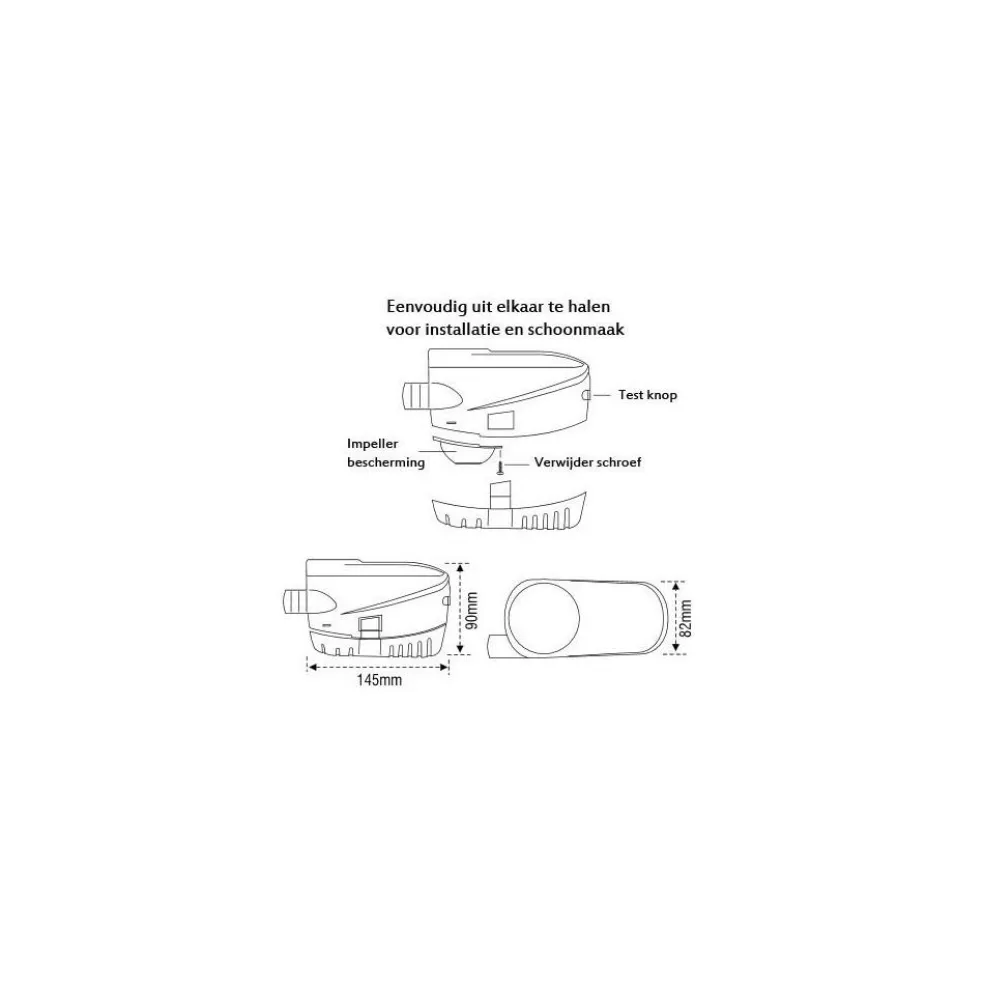Lalizas Automatische bilgepomp