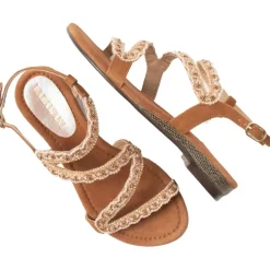 Lazamani Camila sandalen dames cognac