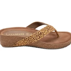 Lazamani Laura slippers dames leopard