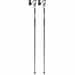 Leki Bold S skistokken dark anthracite black white