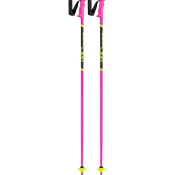 Leki Racing Kids skistokken junior neon pink black  neon yellow