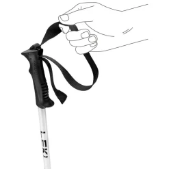 Leki Sentinel 23 skistokken black white