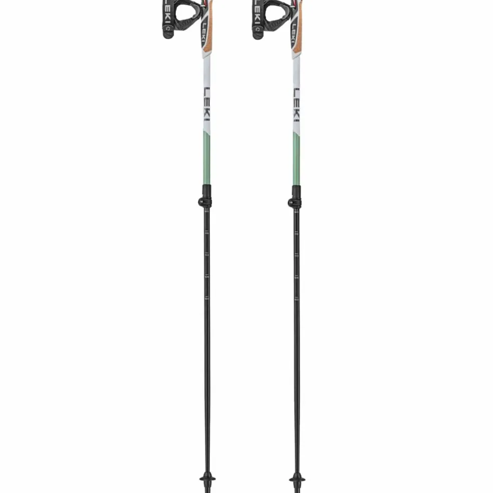 Leki Spin Shark SL wandelstokken white smokegreen dark anthracite