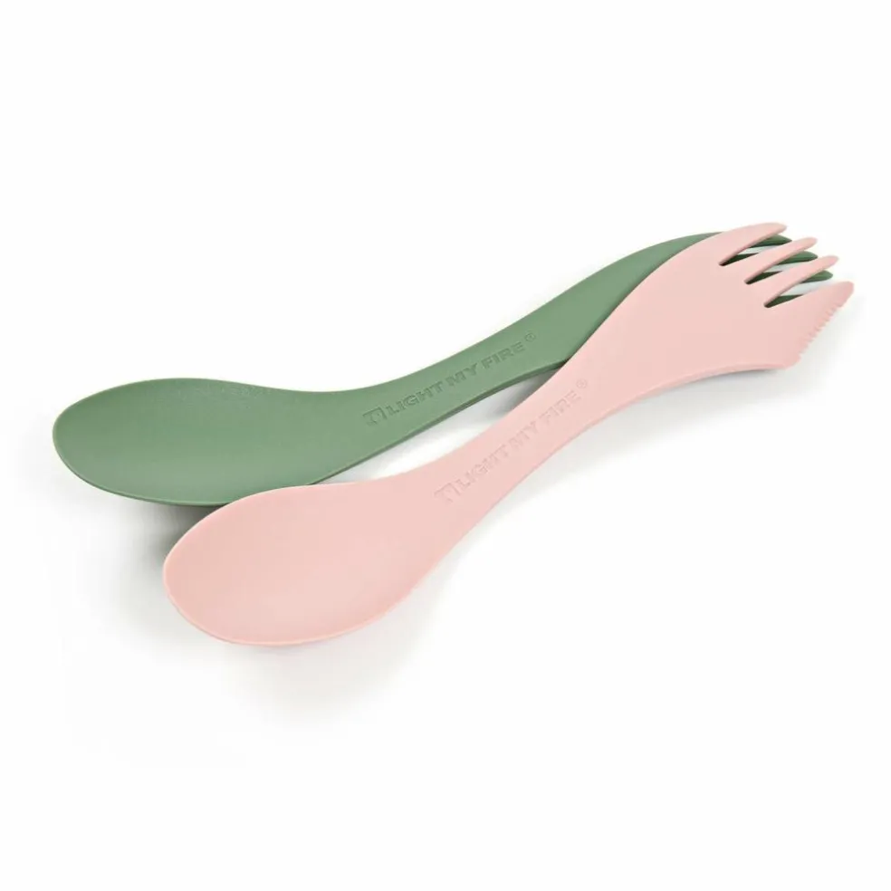 Light My Fire Spork Bio Medium bestek sandy green dusty pink 2-pack
