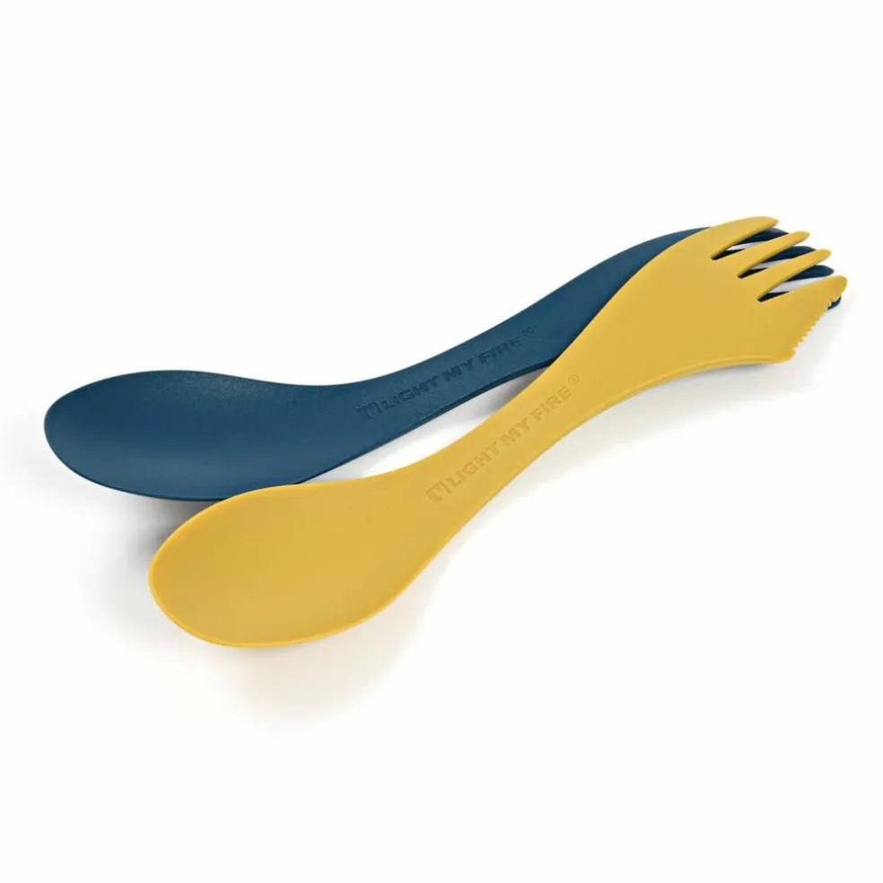 Light My Fire Spork Bio Medium bestek musty yellow hazy blue 2-pack