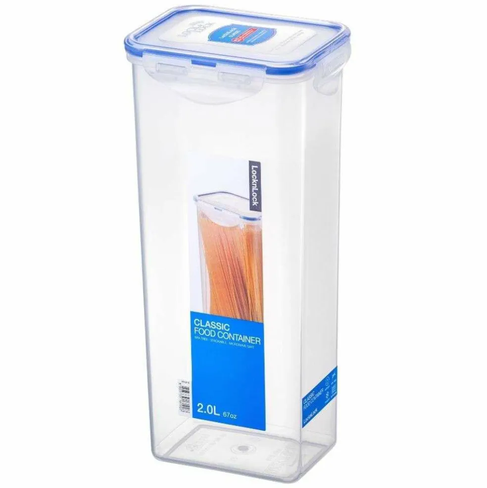 Lock & Lock Hoge vershouddoos 2 liter transparant