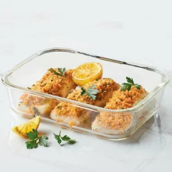 Lock & Lock  Ovenschaal met deksel 1,6 liter glas