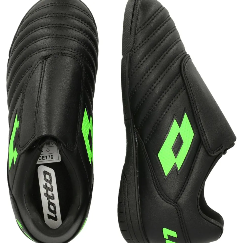 Lotto Milano 700 ID K zaalvoetbalschoenen junior all black spring green
