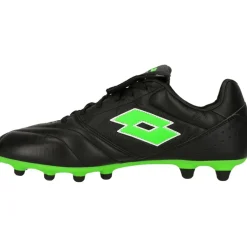 Lotto Stadio 200 III FG voetbalschoenen heren all black spring green
