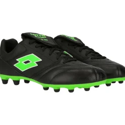Lotto Stadio 200 III FG voetbalschoenen heren all black spring green