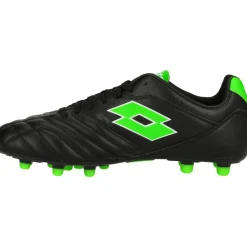 Lotto Stadio 300 III FG voetbalschoenen heren all black spring green