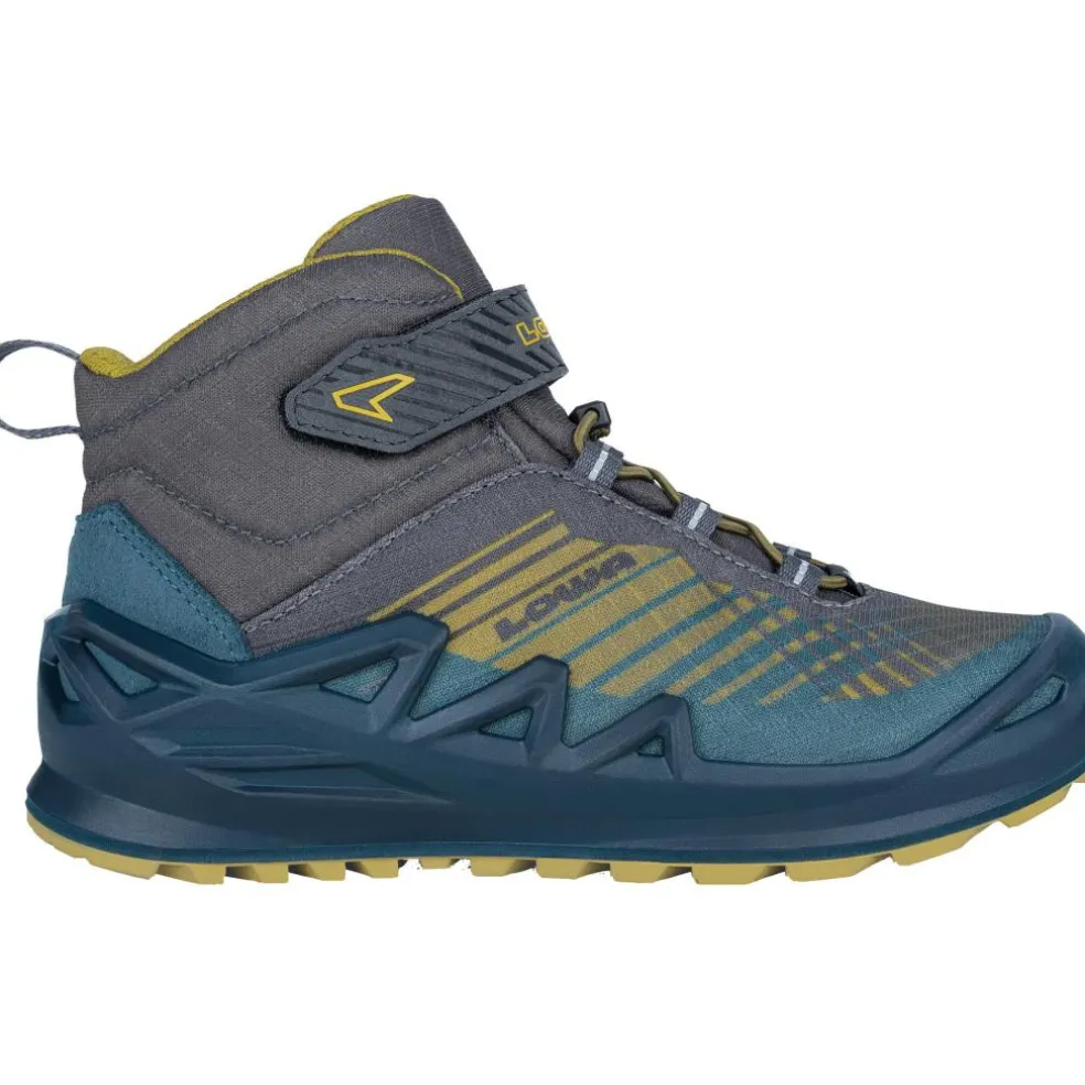 Lowa Merger GTX QC Mid wandelschoenen junior petrol mustard