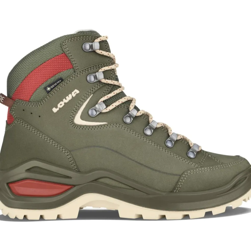 Lowa Renegade Evo GTX Mid Ws wandelschoenen dames grey green panna