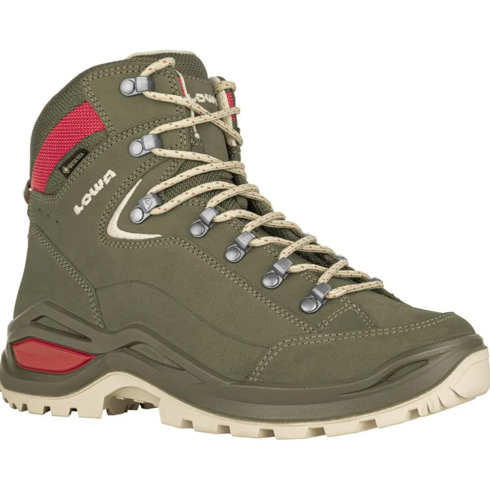 Lowa Renegade Evo GTX Mid Ws wandelschoenen dames grey green panna