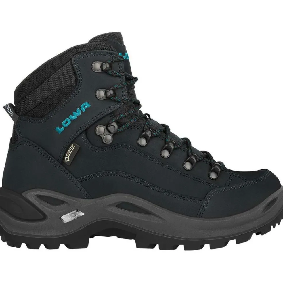 Lowa Renegade GTX Mid wandelschoenen dames asphalt turquoise