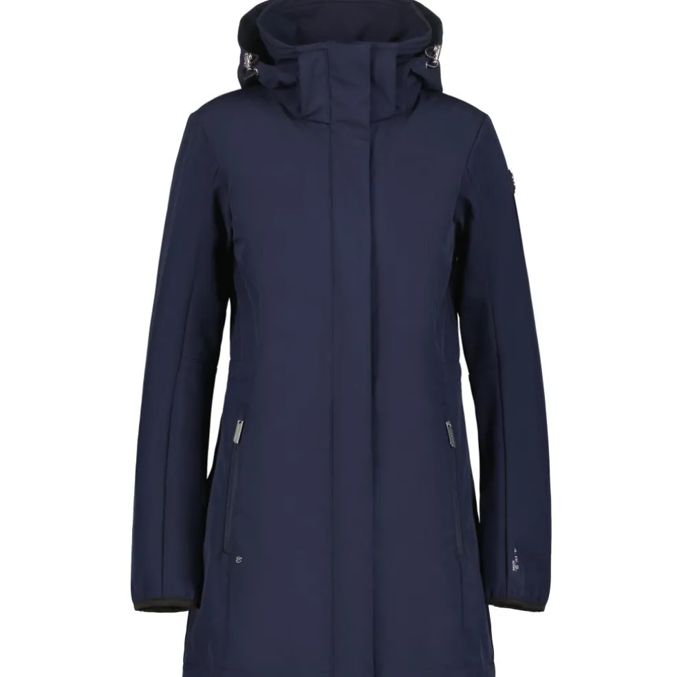 Luhta Iloniemi parka softshell jas dames dark blue