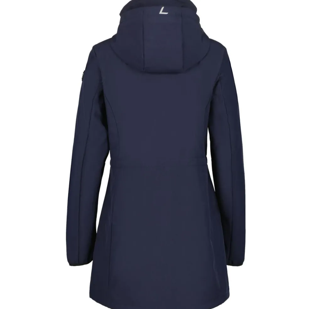 Luhta Iloniemi parka softshell jas dames dark blue