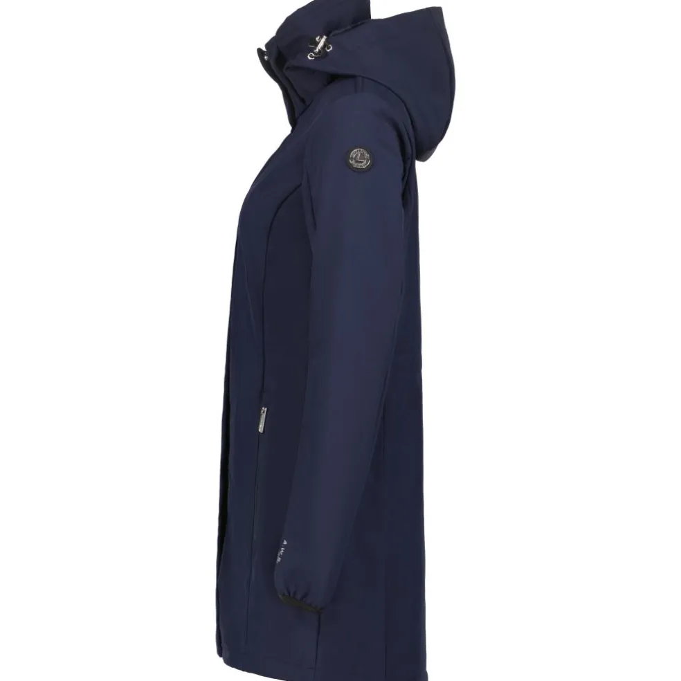 Luhta Iloniemi parka softshell jas dames dark blue