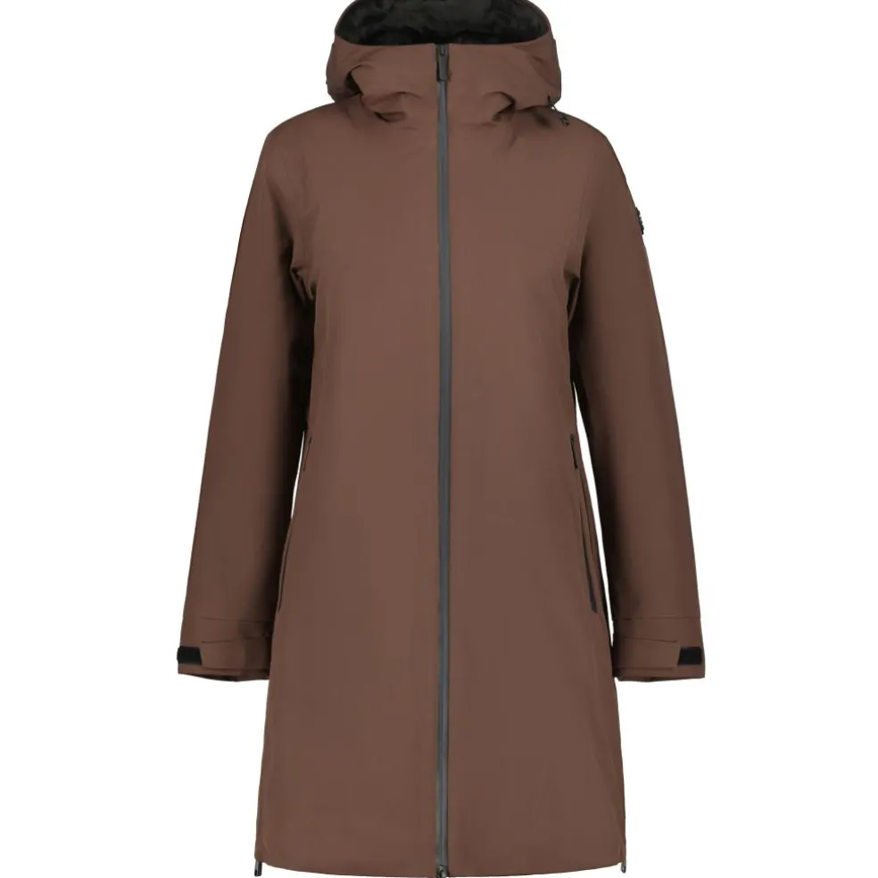 Luhta Iskola parka outdoor jack dames dark brown